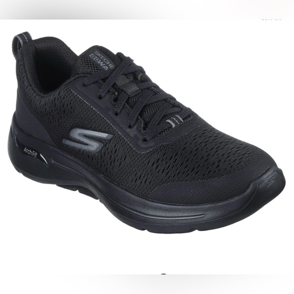 Skechers Arch Fit Go Walk Black Athletic Sneakers Style # 124887 NWOT - Picture 9 of 10
